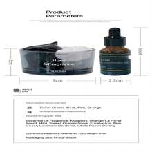 حجر بلوري معطر، حجر موزع العطر، ديكور عطري، عطر بدون لهب، عطر للحمام