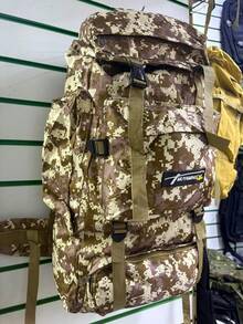 Waterproof Military Camping Trail Cargo Backpack 80 Liters - Digital Desert - View 2