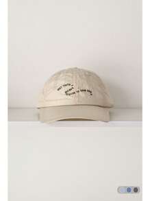 1pc Letter Embroidered Quick-Dry Flat Brim Baseball Cap, Water-Resistant Flat Brim Letter Embroidered Ins Baseball Hat For Men And Women, Sun Protection Skater Hippie Chicks Style - Baseball Cap - View 3