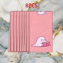 2/4 Pcs Ghost Pattern Printed Dish Towels, Halloween, Super Absorbent Microfiber Modern Towels For Cooking And Baking, Printed Dishcloths, Cleaning Towels, Hand Towels, Tea Towels, Super Soft And Highly Absorbent, Great Gift For Neighbors, Moms, Friends, Birthday, Halloween, Housewarming, Kitchen Decor, Household Essentials