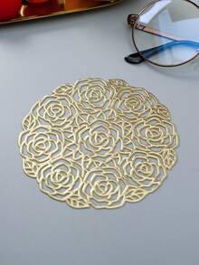 2/4/6入組PVC杯墊，創意圖案風格飲品杯墊，保護桌面，適用於各種杯子、木桌，婚禮、露營、節日、派對的炫酷家居裝飾