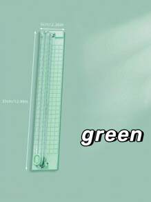 1pc Multi-Functional A4 Bi-Directional Paper Cutter, Portable Office Handheld Ruler Paper Cutting Machine Single/Random Color Back To School,Back To School,School Supplies