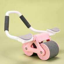 1pc Unisex Abdominal Wheel (With Mat), Self-Rebound Ab Roller With Elbow Pad, For Core Strength Training, Fat Burning, Abdominal Slimming, Fitness