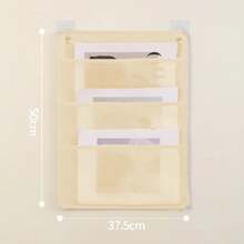 Bolsa de almacenamiento colgante para documentos, tabla de bolsillo de almacenamiento de tela Oxford, soporte plegable para archivos, organizador de tela en cascada para oficina QYHJ - cuadrícula gris - Ver 9