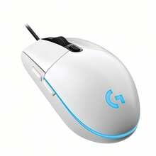 Logitech G102 Wired Gaming Mouse, 85g Lightweight Design With RGB Lighting, 8000DPI Fast Tracking, Classic Matte Grip, And Multiple Colors Available For Small And Medium Hands. - White - View 5