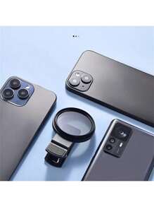 1pc Universal Anti-Reflection CPL Polarizing Filter For Smartphone And DSLR Cameras, Compatible With Various Devices, No Battery Required, Glare Reduction