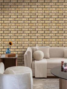 COMMOMY 1pc/10pcs/20pcs 3D Faux Brick Peel And Stick Backsplash, Waterproof Wall Panel, Kitchen Wall Decor Farmhouse, For Bathroom, Living Room, Bedroom, Vintage Style Home Wall Decor