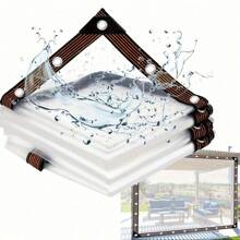 1 pezzo, Telone trasparente impermeabile in PVC per copertura di piante, serre e altre applicazioni in giardino. Telone resistente all'acqua, alla polvere, alla pioggia e ai raggi UV.