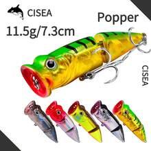 CISEA F29 Fishing Lure Popper Lure For Fishing Hard Bait Jip Head Floating Water 11.5g 7.3cm - Multicolor - View 1