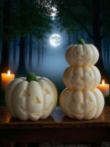 Halloween Pumpkin Candle Mold, DIY Pumpkin Wax Melt Mold, Fragrance Stone Decor Mold