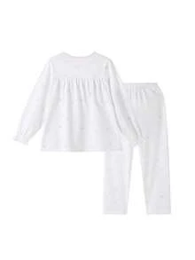 Annil Kinderkleidung, Mädchen- und Teenager-Rundhals-Langarm-Sets, herzförmig bedruckte Prinzessin-Stil Hausanzüge für den Herbst