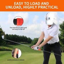 Caiton Corector de swing de golf Caiton 1 buc – roșu/portocaliu (opțional), îmbunătățește postura swingului, îmbunătățește precizia swingului de golf, ajutor esențial pentru antrenamentul de golf pentru toți jucătorii de golf