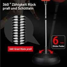 Punching Ball, Punching Bag With Stand, 121-145 Cm Height Adjustable, Standing Punching Bag With Boxing Gloves, Training Set, Speed Ball, Boxing Stand, Standing Boxing Ball, For Adults, At Home - Đỏ - Xem 4