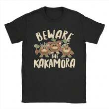 COOL SUMMER MoanaS Beware The Kakamora  Tee Shirt For Men Women Gift Idea T Shirts  Cotton Clothing - Black - View 1