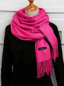 1pc 190*70cm Outdoor Classic Solid Color Windproof Sand Proof Lightweight Shawl Scarf, Suitable For Men And Women For Dress - Khaki - View 23