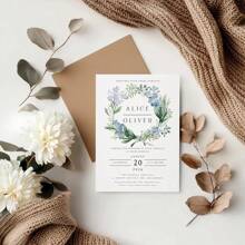 1pc/20pcs/50pcs/100pcs Customizable Modern Wedding Thank You Cards Invitations, Customizable Text And Photos, Minimalist Wedding Thank You Cards, Boho Wedding Thank You Cards, Elegant Wedding Thank You Photo Cards, Folding Thank You Cards, Photo Wedding Thank You Cards, Modern Minimalist Wedding, Personalized Customization, All Text Customizable, Best Gift For Him. - Multicolor - View 9