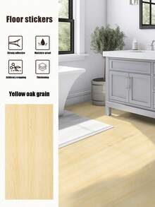 1 Roll 118 Inch/300cm Thick Self-Adhesive Vinyl Flooring, Wood Grain Waterproof And Wear-Resistant, Suitable For Any Room, Easy DIY Flooring, Light Wood Grain, Minimalist Home Decor, Home Decor, Spring Decorations, Add Vitality To Your Home, Holiday Decor Stickers, Birthday Graduation Wall Decor, Bedroom Decor, Home Decor, Living Room Wallpaper, Floor Tiles, Self-Adhesive Floor Tiles, Removable, Living Room Decor, Kitchen Decor - Multicolor - View 17