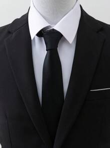 1 件男士缎面纯色领结，适合礼服衬衫、婚礼、商务、农历新年、派对庆祝男士领带 - 彩色 - 查看 9