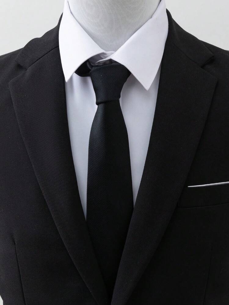 1 件男士缎面纯色领结，适合礼服衬衫、婚礼、商务、农历新年、派对庆祝男士领带 - 彩色 - 查看 9