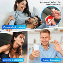 ‌Audífonos Inalámbricos TWS Bluetooth con Control Táctil - negro y gris - Ver 2