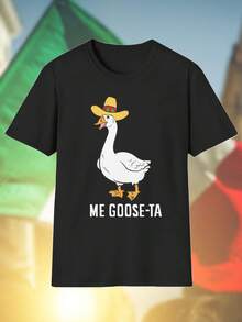 Sombrero Goose T Shirt Uomo Moda Estiva Casual Qualità Maglietta Regalo Unico Novità Offerta Giovani Stile  Top Bestseller