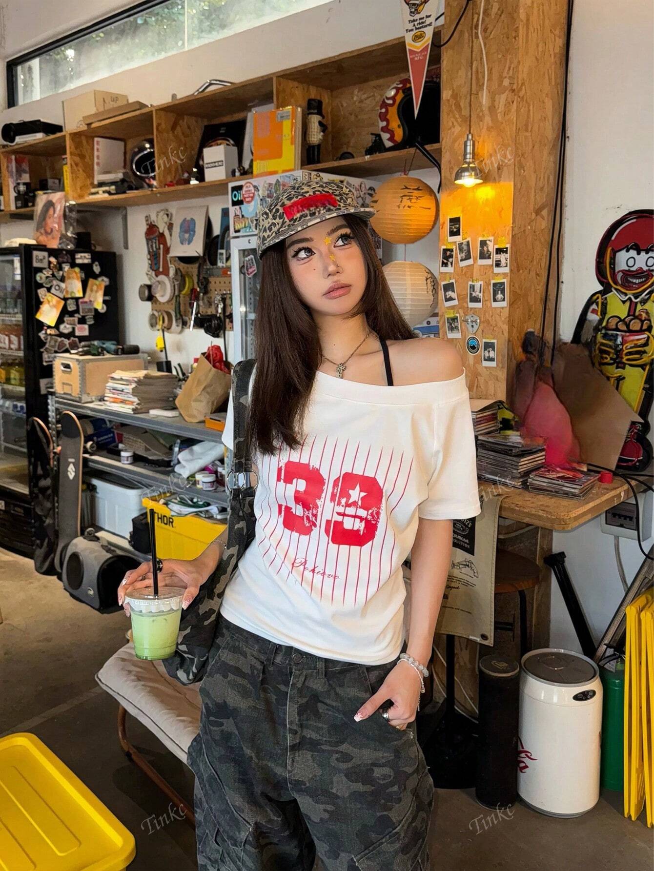 F14 STYLE American Graphic Crop Halter Tank image