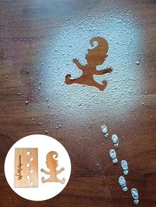1 pezzo Stencil Gnomo Natalizio, Modello Gnomo Natalizio per Decorazioni Finestre, Gnomo Sciatore Sbattuto Sulla Finestra per Alta Velocità, Decorazioni Natalizie, Decorazioni Invernali per la Stanza, Decorazioni Natalizie per la Casa, Regali di Natale, Decorazioni Natalizie