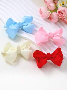 28 pezzi Fermagli per capelli in tessuto multicolore con fiocco, graziosi fermagli a forma di paperella per principesse, dolci barrette per capelli per ragazze, adatti per uso quotidiano