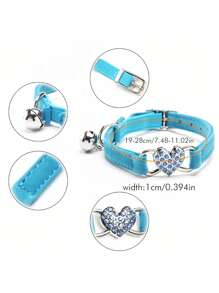 Adjustable Soft Pet Collar With Bell – Stylish For Small Dogs, Cats, And Kittens