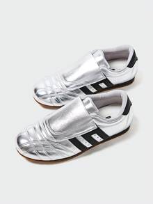 MASKERT Damen Freizeitschuhe, Damen Brotschuhe, Damen Moralschulung Schuhe, atmungsaktive weiße Lässig Schuhe, Lederoberfläche, Gummisohle, bequem und lässig