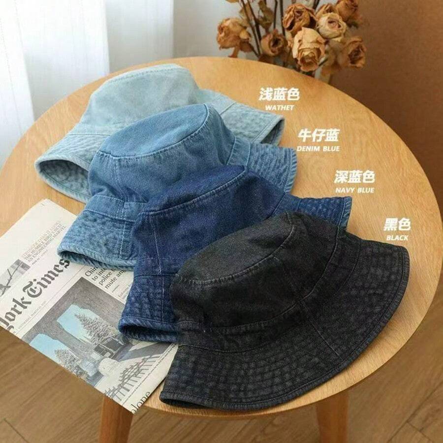 韩版休闲全遮阳渔夫帽,适合夏季和学生 - A - 查看 1