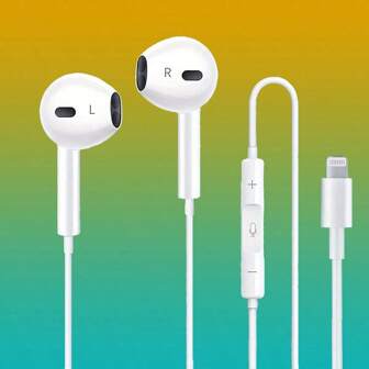 In-Ear Earbuds Earphones Earphones Headphones For Compatible With Iphone Pro/14/13/12/11/X Bluetooth Wired Earbuds,Lightning Connector Wired Headphones With Remote To Control Music, Phone Calls,In-Ear Earbuds Earphones Earphones Headphones For Compatible With Iphone Pro/14/13/12/11/X Bluetooth Wired Earbuds,Lightning Connector Wired Headphones With Remote To Control Music, Phone Calls