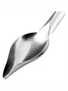 2pcs Stainless Steel Chocolate Spoon With Floral Decor Filter, For Baking Pastry Cake Tools. Essential Filtering Spoon (Assorted Size)