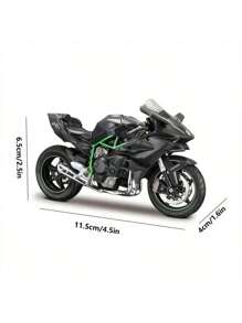 1 件合金摩托车 - 川崎 HR2 - 升级版重型摩托车玩具、玩具车、男孩玩具、时尚同款、节日礼物、生日礼物、完美礼物、配饰、玩具、复活节礼物、愚人节礼物、万圣节礼物、圣诞节礼物