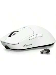 ATTACK SHARK Mouse Sem Fio, Mouse Gamer Attack Shark X3 com Sensor de Jogo PixArt PAW3395, BT/2.4G/Com Fio Macro DPI Médio Mão Leve Várias Cores Opcionais, Presente do Dia dos Namorados Periféricos de Computador