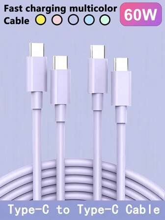 1-2 paquets de câble de chargeur USB C vers Type C, [1m/2m/3m] câble de données de charge rapide Type C long, cordon d'alimentation USB-C compatible avec 16 16e 15 Pro Plus Pro Max, compatible avec Samsung Galaxy S25 S24 S23 S22, iPad Pro/Air et plus, câble de chargeur de téléphone compatible avec 16, 16 Pro Max, 15, 15 Plus, 15 Pro, 15 Pro Max, compatible avec Redmi, compatible avec OnePlus