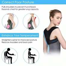 1pc Adjustable Back Support Elastic Band, Suitable For Home, Office, And Sports
