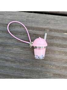 Milk Tea Cup Accessories For Labubu, 1/3 About 60cm BJD Accessories- Pearl Milk Tea Cup, Cat Ear Straw Cup, Dollhouse Miniature Model, Cream Jelly Keychain Pendant, Birthday/Easter/Christmas Gift, Holiday Present - Multicolor - View 3