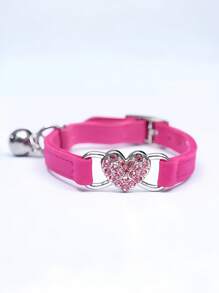 Adjustable Soft Pet Collar With Bell – Stylish For Small Dogs, Cats, And Kittens