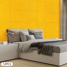 kangten 12 Pieces High Density Sound Insulation Panel, Soundproofing Panel, Sound-Absorbing Wall Panel Set - Orange - View 6