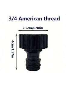 7 件套高压可扩展洗车水管，带可调节喷嘴花园水管套装，适用于欧洲和美国 - 黑綠色 - 查看 5