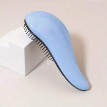 1 pieza Peine antiestático para cabello húmedo y seco de mujer, diseño de gota de agua, alisa el cabello, peine suave y sin nudos para el hogar, peine de masaje con cojín de aire, estilismo y masaje en uno, portátil y compacto, peine antiestático desenredante y suavizante con cojín de aire