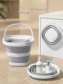 1 xô gấp gọn, xô nhựa di động, không chiếm nhiều diện tích sau khi gấp, xô câu cá di động dùng ngoài trời trên xe hơi, giỏ đựng quần áo bẩn dung tích lớn trong nhà, xô giặt, xô ngâm chân, xô gấp đa năng, hộp đựng đồ dùng nhà cửa. - Nhiều màu - Xem 5