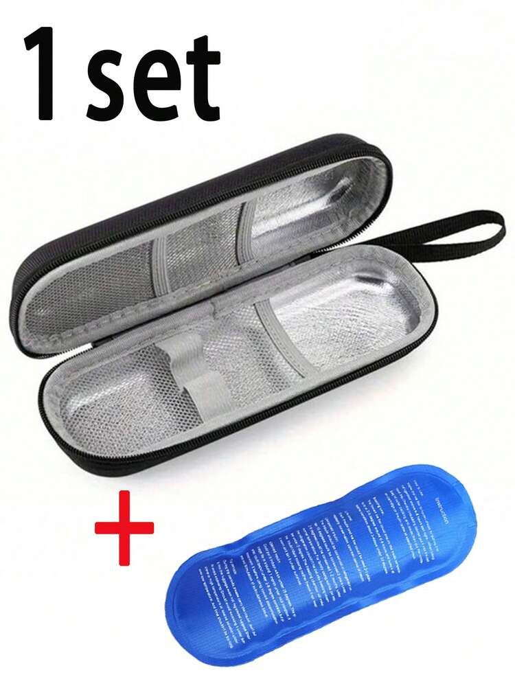 Bolsa Térmica Portátil Isolada para Insulina - Pode Conter Bolsas de Gelo, Leve e Fácil de Carregar, Design com Zíper, Bolsa de Armazenamento de Viagem, Bolsa de Emergência, Bolsa Médica, Bolsa Térmica Portátil para Medicamentos, Adequada para Canetas de Insulina e Medidores de Glicose, Acessórios de Praia, Acessórios para Carro, Essencial para Viagens de Verão, Férias, Volta às Aulas - Multicolorido - Visão 16