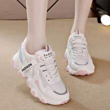 Women Chunky Shoes - 粉色 - 查看 13