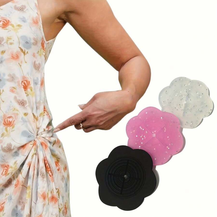 3pcs Elegant Cinch It Dress Clips For Back & Waist - Invisible, No-Show Design For Perfect Fit On Dresses, Skirts, Blouses & Shawls Dresses For Women Plus Size Plus Size Dresses For Women - 3件套 - 查看 1