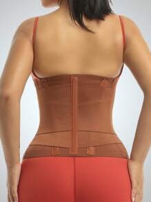 1 pieza Cinturón moldeador de cintura ajustable multicolor para mujer con control de abdomen y borde antirizado, faja reductora de cintura tipo corsé para uso deportivo y al aire libre