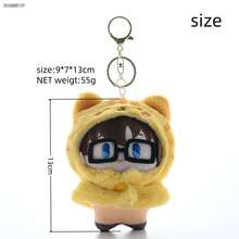 1个2025新款侦探变身毛绒钥匙扣 - 猫斗篷系列吊坠、摆件、生日/万圣节/圣诞节/节日礼物、完美礼物 - 彩色 - 查看 6