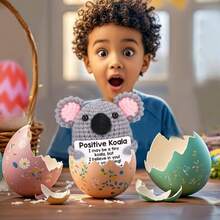 1pc Koala Hand-Woven Plush Doll Ornaments With Encouraging Words Can Be Given As Small Gifts To Friends And Family. Lovely Doll Gift Design And Encouraging Words Are Very Warm And Sweet! These Lovely Dolls Will Always Be Your Friends, And They Will Make You Feel Relaxed And Happy!