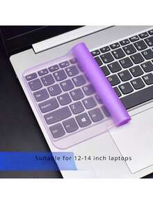 2 Piece Of Silicone Keyboard Protective Film, Suitable For 12-14 Inch Laptops, Waterproof And Dustproof Cover, Easy To Clean, Flexible Film, Dustproof Keyboard Film | Flexible Keyboard Protective Film | Durable Keyboard Film - 粉色 - 查看 5